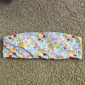 Strapless bathing suit top